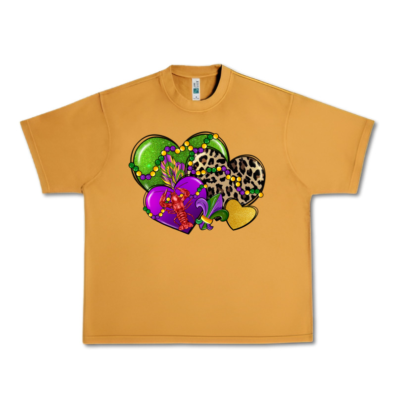 Mardi Gras Hearts Urban Heavy Tee by CowGirlArtShop | Teevron