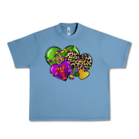 Pebble Blue mardi gras hearts Urban Heavy Tee - CowGirlArtShop