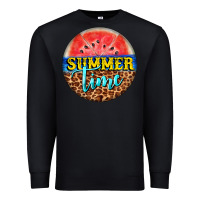 Black summer time watermelon Premium Sweatshirt - BarkalooDesign