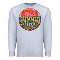 Heather Grey summer time watermelon Premium Sweatshirt - BarkalooDesign