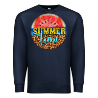 Navy summer time watermelon Premium Sweatshirt - BarkalooDesign