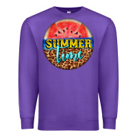 Purple summer time watermelon Premium Sweatshirt - BarkalooDesign