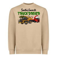 Mushroom Santa's Favorite Truck Driver Heavyweight Sweatshirt - LillyAllenDesigns