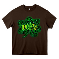 Chocolate Brown Lucky Shamrock St Patricks Day Heavy Core Tee - Bettercallsaul