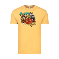 Vintage Mustard happy fall Vintage Tee - CowGirlArtShop
