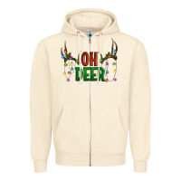 Sandshell Oh deer christmas Zipper Hoodie - Artiststas