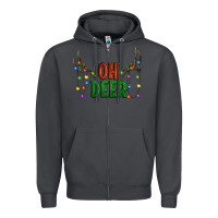 Smoke Oh deer christmas Zipper Hoodie - Artiststas