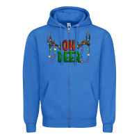 True Royal Oh deer christmas Zipper Hoodie - Artiststas