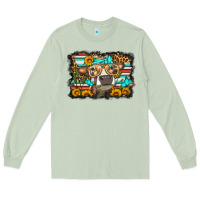 Matcha sunflower cow olivia Long Sleeve Tee - OliviaCreatesArt