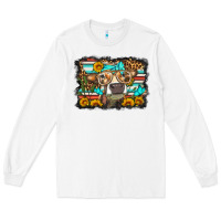 White sunflower cow olivia Long Sleeve Tee - OliviaCreatesArt