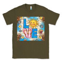 Army Green summer love Classic Tee - TumblerDesignByShophia
