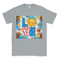 Heather Grey summer love Classic Tee - TumblerDesignByShophia