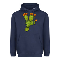 Navy cactus Heavyweight Hoodie - BarkalooDesign