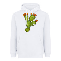 White cactus Heavyweight Hoodie - BarkalooDesign