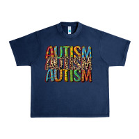 Navy western autism Urban Heavy Tee - CowGirlArtShop