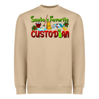 Mushroom Santa's Favorite Custodian Heavyweight Sweatshirt - LillyAllenDesigns