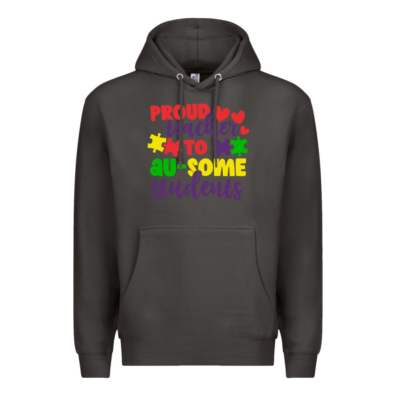 Proud Teacher To Ausome Students Premium Hoodie by CowhideDigitalArt | Teevron