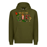 Army Green What The Elf Christmas Premium Hoodie - RanaPortraitStore