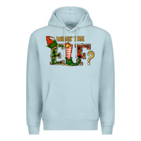 Blue Mist What The Elf Christmas Premium Hoodie - RanaPortraitStore