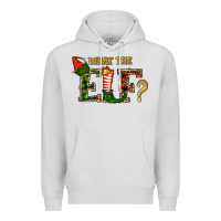 Dove Grey What The Elf Christmas Premium Hoodie - RanaPortraitStore