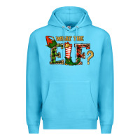 Ocean Blue What The Elf Christmas Premium Hoodie - RanaPortraitStore