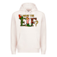 Pale Pink What The Elf Christmas Premium Hoodie - RanaPortraitStore