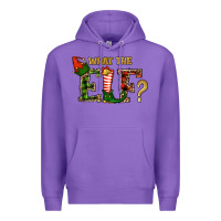 Purple What The Elf Christmas Premium Hoodie - RanaPortraitStore