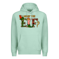 Seafoam What The Elf Christmas Premium Hoodie - RanaPortraitStore