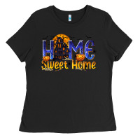Black Home Sweet Home Ladies Tee - texasbilliewilder