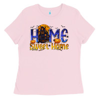 Bubblegum Pink Home Sweet Home Ladies Tee - texasbilliewilder