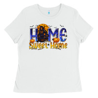 White Home Sweet Home Ladies Tee - texasbilliewilder
