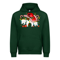 Forest Green dental Christmas teeth and candies Urban Hoodie - AdoDesignShop