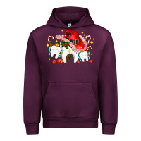 Mauve Wine dental Christmas teeth and candies Urban Hoodie - AdoDesignShop