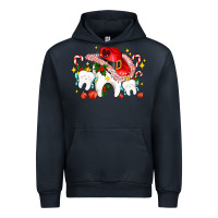 Navy dental Christmas teeth and candies Urban Hoodie - AdoDesignShop