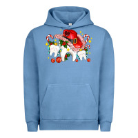 Pigment Pebble Blue dental Christmas teeth and candies Urban Hoodie - AdoDesignShop
