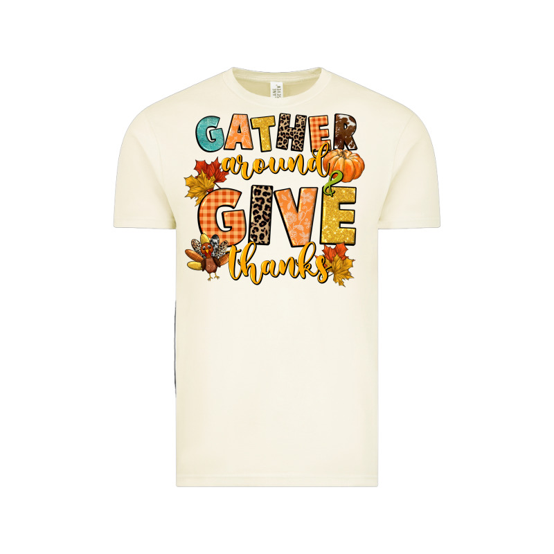 Gather Around And Give Thanks Vintage Tee by CowGirlArtShop | Teevron