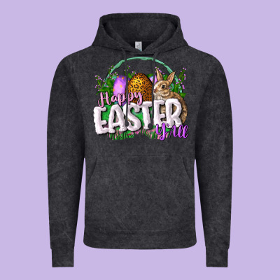 Happy Eashappy Easter Y'all Easter Day Vintage Hoodie Designed By Cowgirlartshop