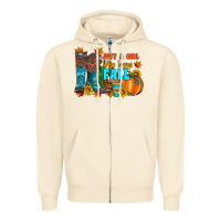 Sandshell jusa a girl who loves fall Zipper Hoodie - Artiststas