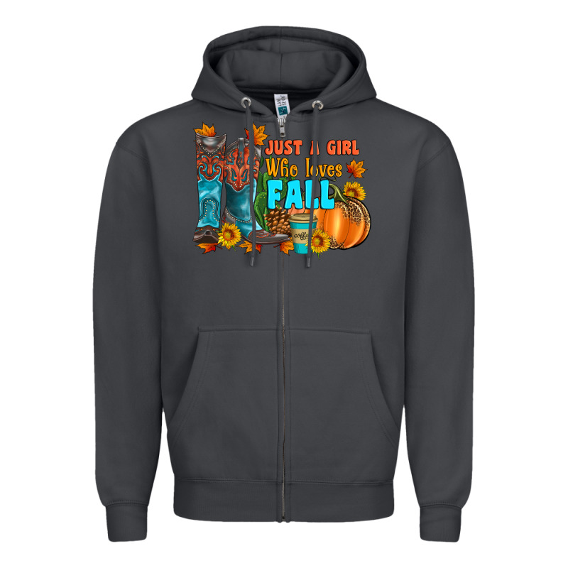 Jusa A Girl Who Loves Fall Zipper Hoodie by Artiststas | Teevron