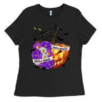 Black Sorta Sweet Sorta Spooky Ladies Tee - texasbilliewilder