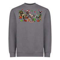 Storm Three Christmas Dinosaurs Heavyweight Sweatshirt - LillyAllenDesigns