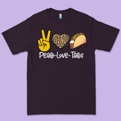Peace Love Tacos Premium Tee Designed By Bettercallsaul