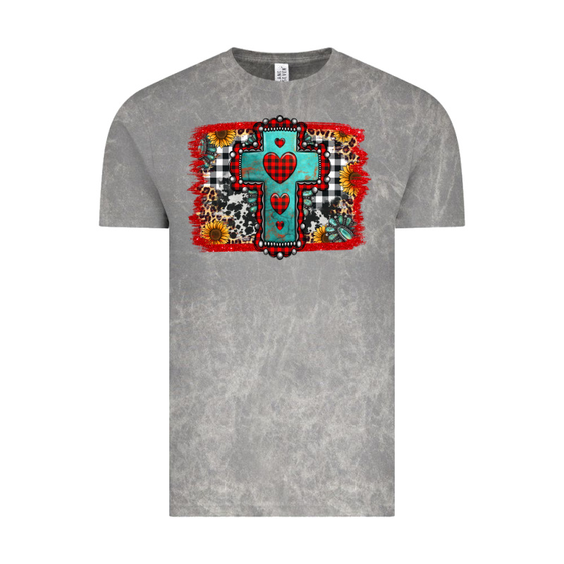Christmas Cross With Background Vintage Tee by Jasminsmagicworld | Teevron