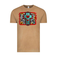 Vintage Camel Christmas cross with background Vintage Tee - Jasminsmagicworld