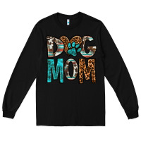 Black dog mom Long Sleeve Tee - OliviaCreatesArt
