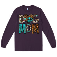 Plum dog mom Long Sleeve Tee - OliviaCreatesArt