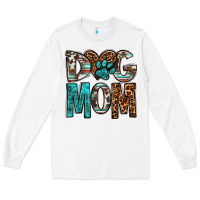 White dog mom Long Sleeve Tee - OliviaCreatesArt