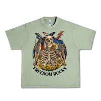 Oil Green freedom rocks Urban Heavy Tee - CowGirlArtShop