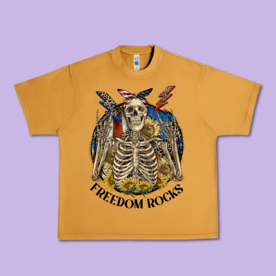 Freedom Rocks Urban Heavy Tee Designed By Cowgirlartshop