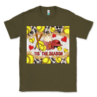 Army Green tis' the season softball with cowhide tumbler tbs Classic Tee - TumblerDesignByShophia